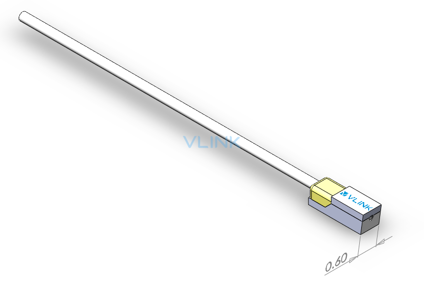 Narrow fiber array